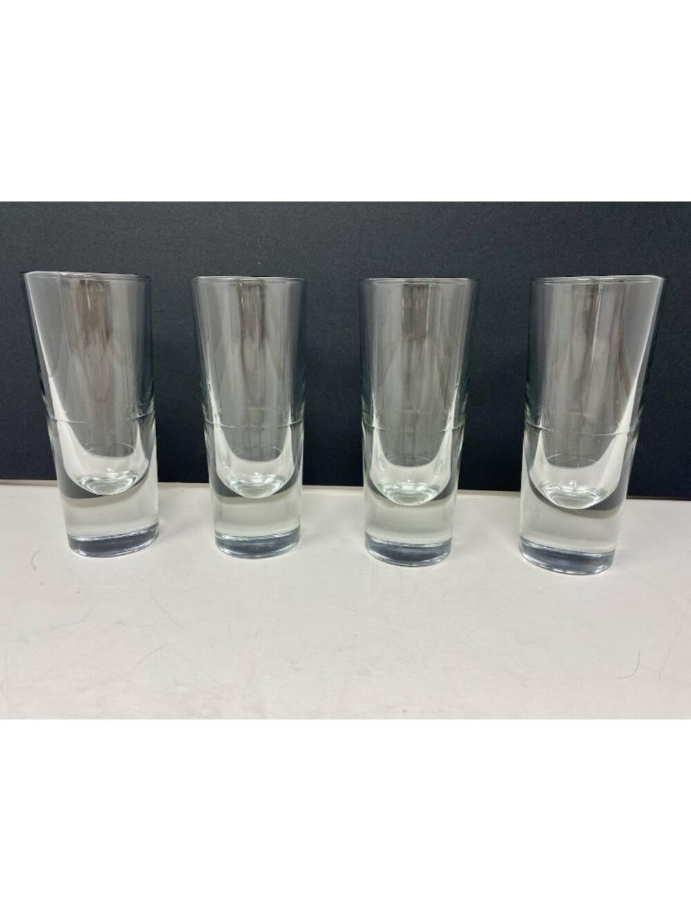 Set Of 4 Vintage 1980s Carlo Moretti Bullet Brunch Glasses Made In ITALY 5.5”